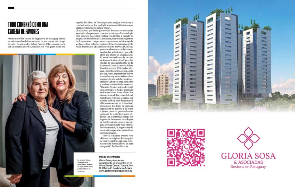 Imagen páginas interiores de la revista Ejecutivos